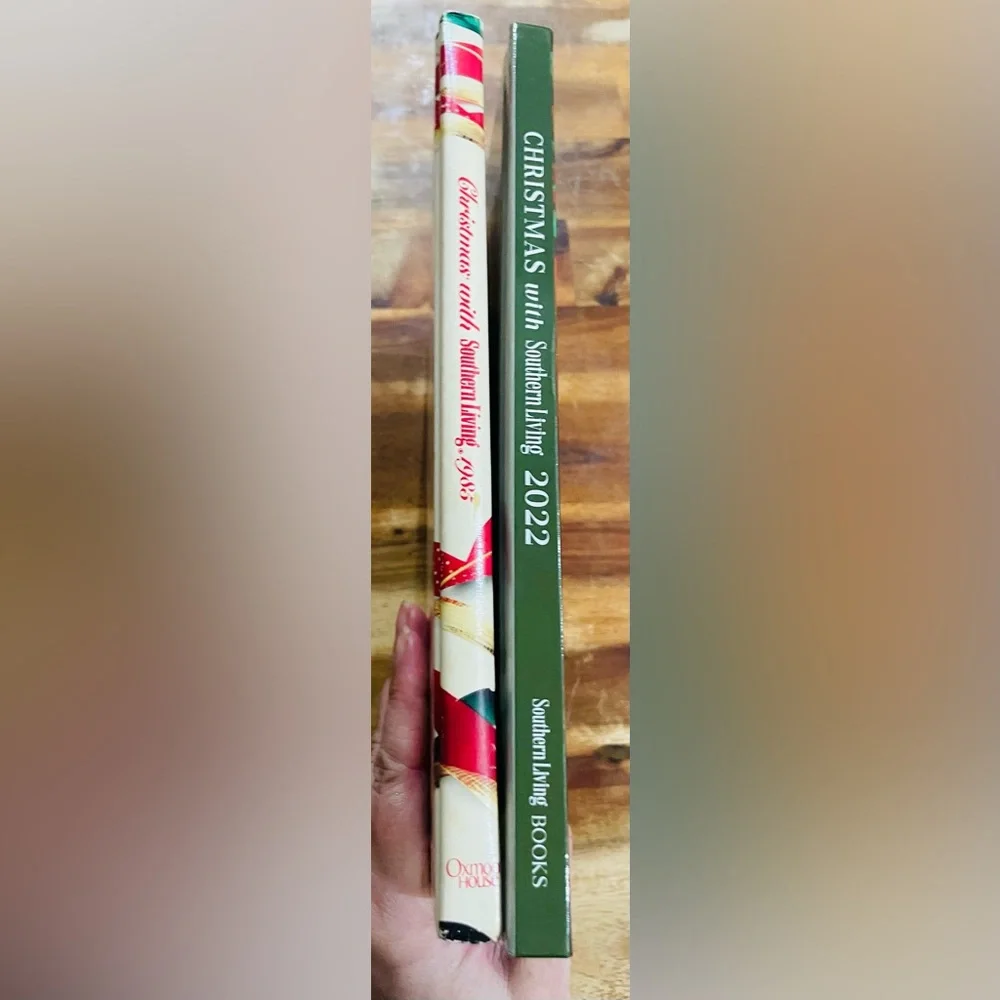Christmas with Southern Living Book Set –1985 & 2022 Editions In New Condition